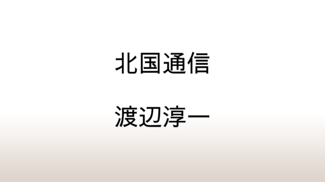 渡辺淳一「北国通信」あらすじと感想と考察